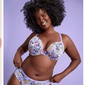 Floral Print Women's Intimates Set